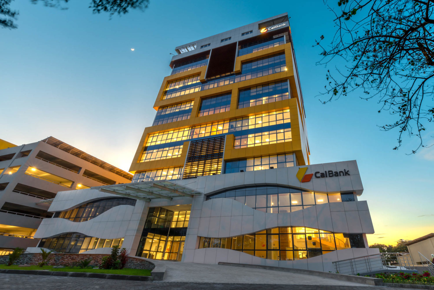 A bank head office in Accra.