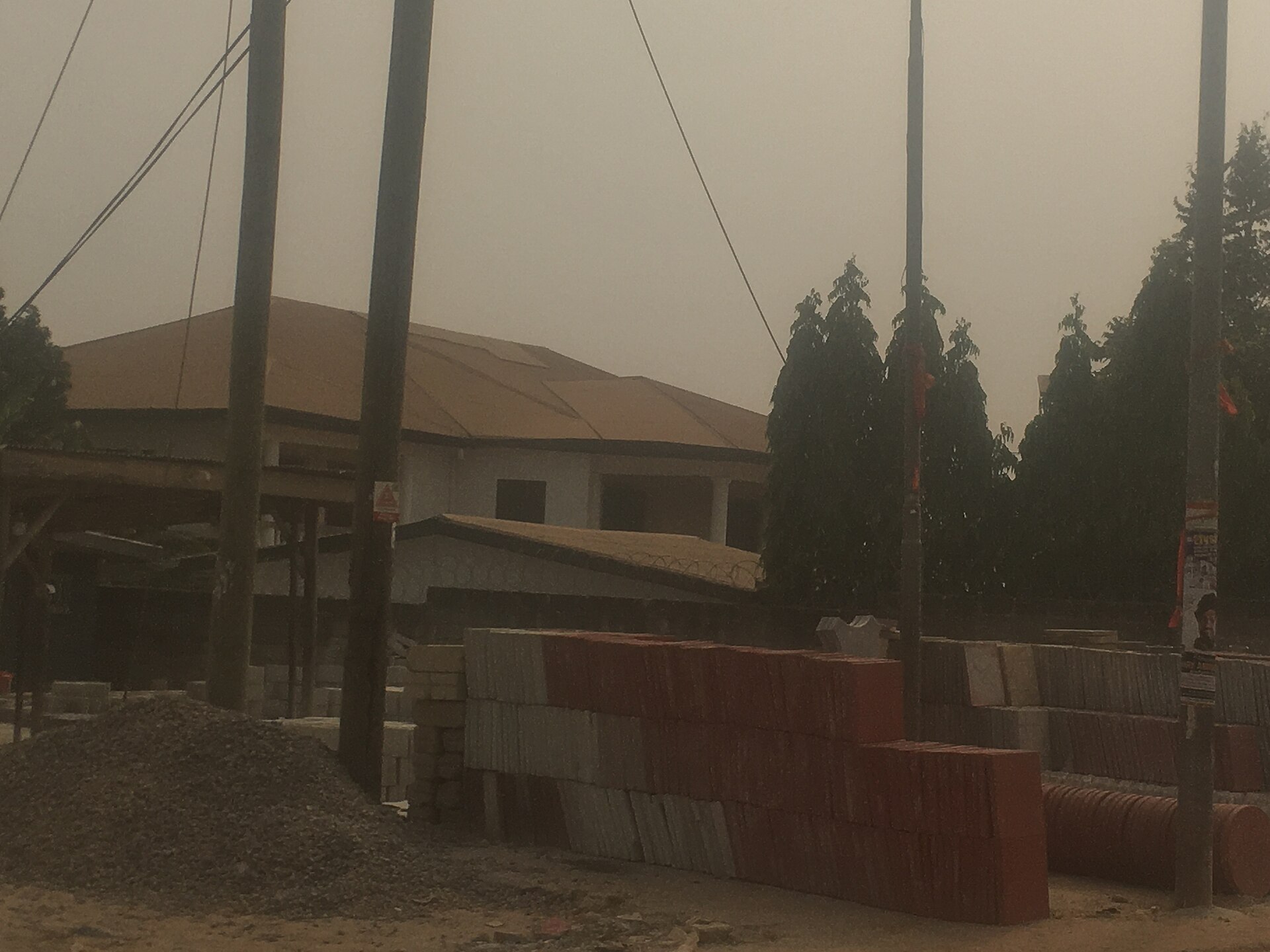 A block-making factory in Ghana.