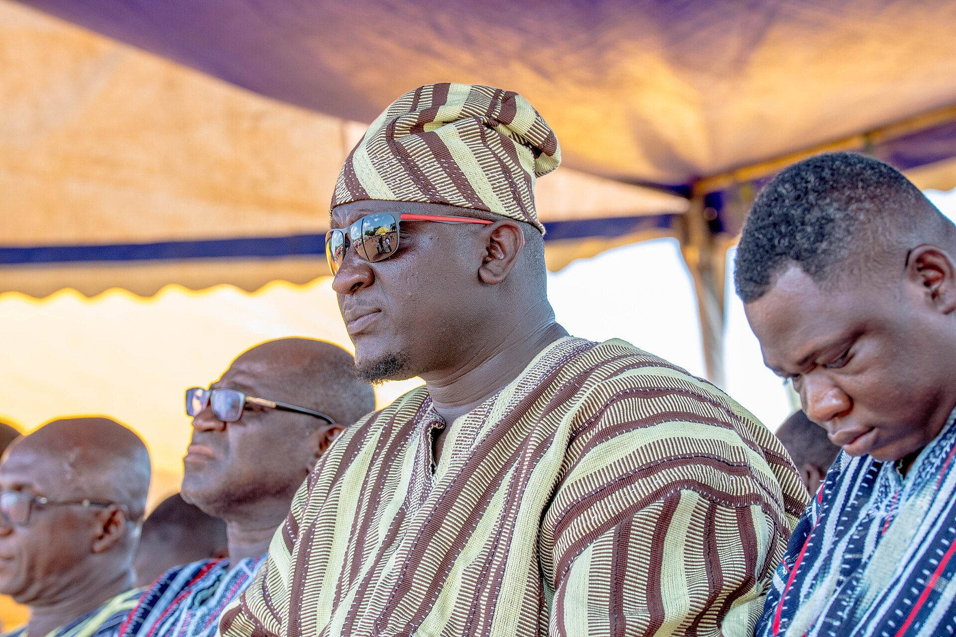 A traditional dance celebration in Ghana.