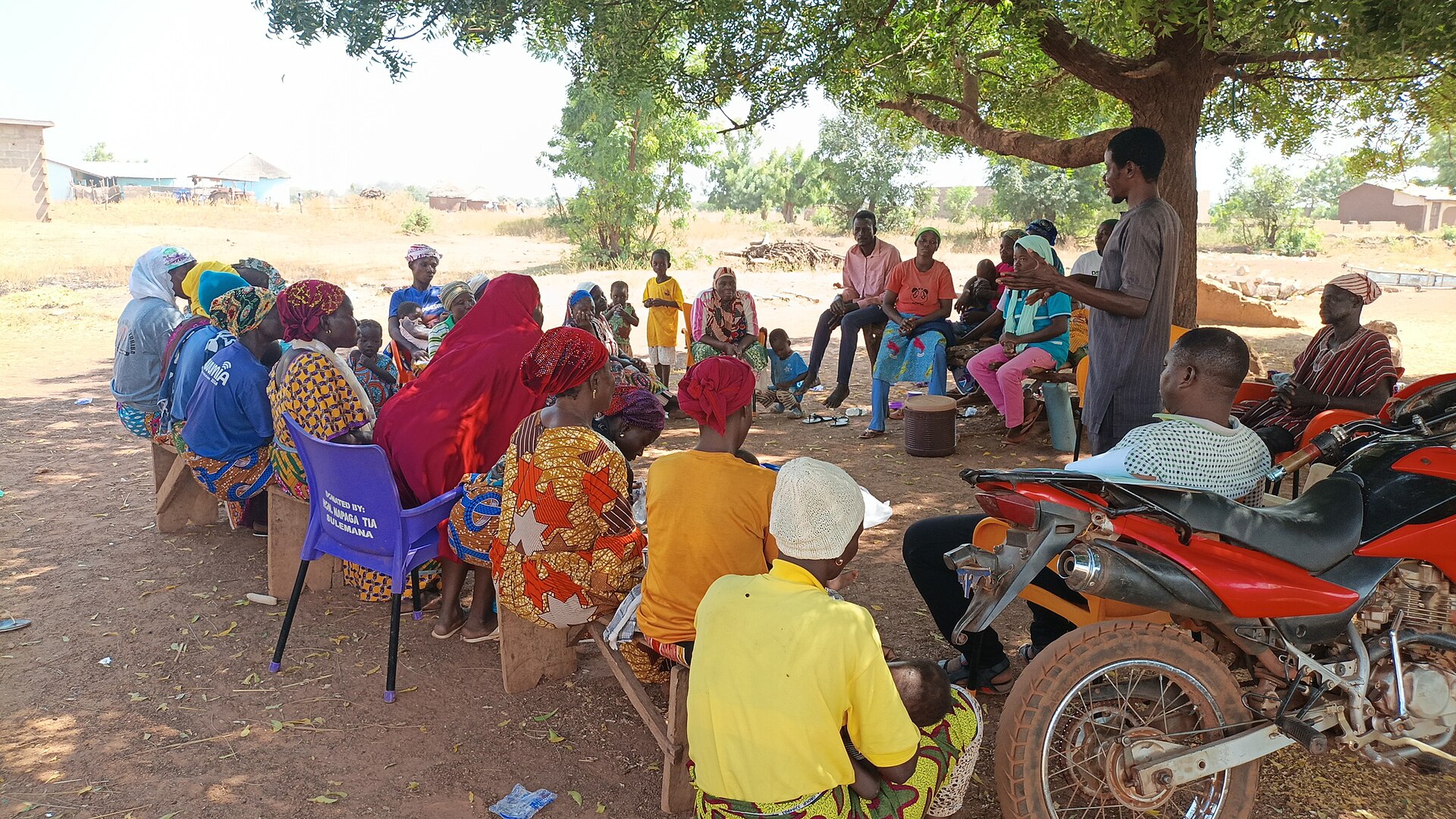 A village settlement in Ghana.